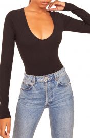 Reformation Indie Long Sleeve Bodysuit   Nordstrom at Nordstrom